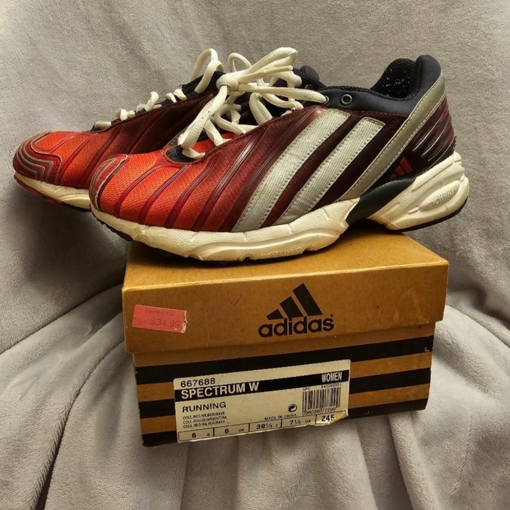 Vtg 2000 Adidas Spectrum Running Shoes Trainers Size 7 1/2